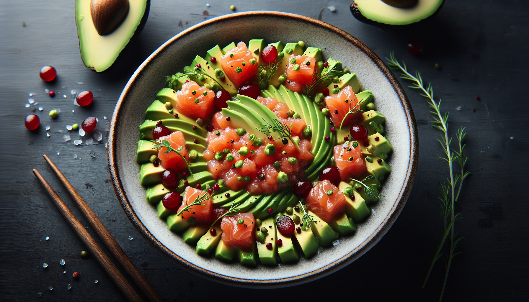 tartare salmone e avocado